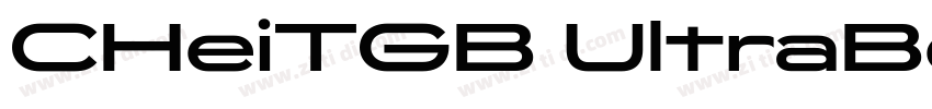 CHeiTGB UltraBold U字体转换 CHeiTGB UltraBold U字体转换
